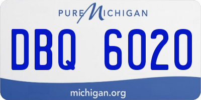 MI license plate DBQ6020