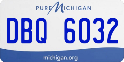 MI license plate DBQ6032