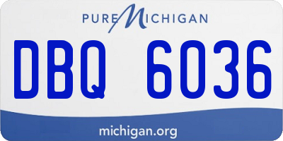 MI license plate DBQ6036