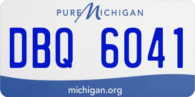 MI license plate DBQ6041