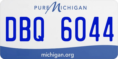 MI license plate DBQ6044