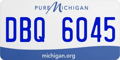 MI license plate DBQ6045
