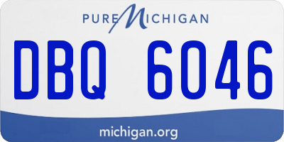 MI license plate DBQ6046