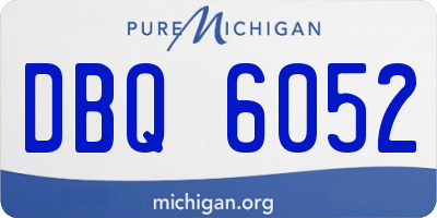 MI license plate DBQ6052