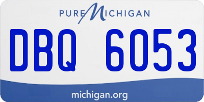 MI license plate DBQ6053