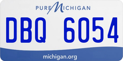 MI license plate DBQ6054