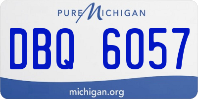 MI license plate DBQ6057