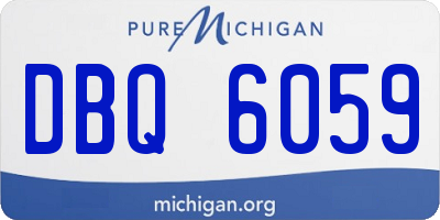 MI license plate DBQ6059