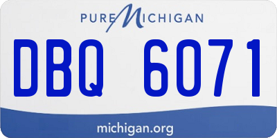 MI license plate DBQ6071