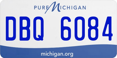 MI license plate DBQ6084