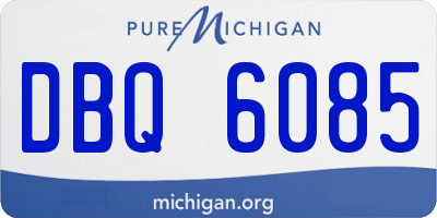 MI license plate DBQ6085