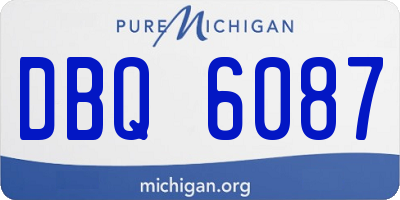 MI license plate DBQ6087