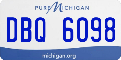 MI license plate DBQ6098