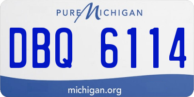 MI license plate DBQ6114