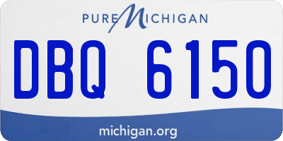 MI license plate DBQ6150
