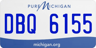 MI license plate DBQ6155