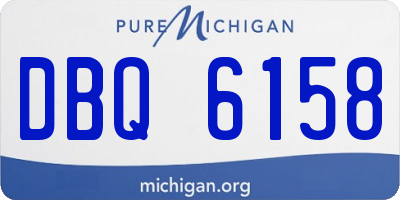 MI license plate DBQ6158