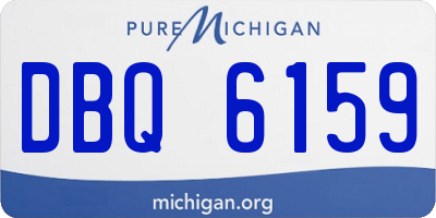MI license plate DBQ6159
