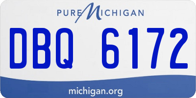 MI license plate DBQ6172