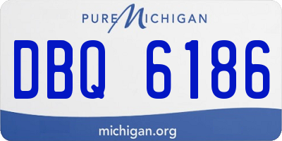 MI license plate DBQ6186
