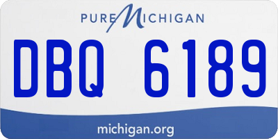 MI license plate DBQ6189