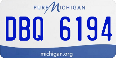 MI license plate DBQ6194