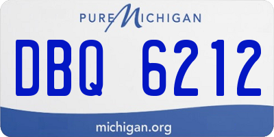 MI license plate DBQ6212