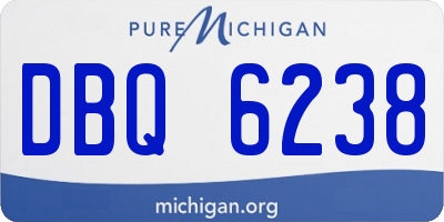 MI license plate DBQ6238