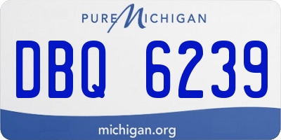 MI license plate DBQ6239