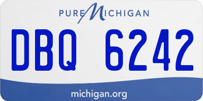 MI license plate DBQ6242