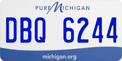 MI license plate DBQ6244