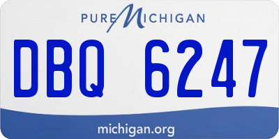 MI license plate DBQ6247