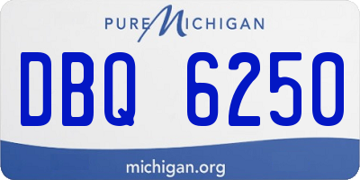MI license plate DBQ6250