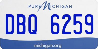 MI license plate DBQ6259