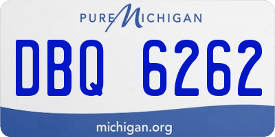 MI license plate DBQ6262