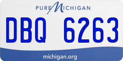 MI license plate DBQ6263