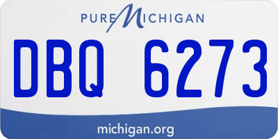 MI license plate DBQ6273