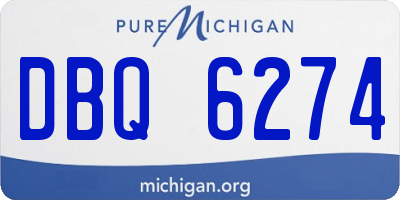 MI license plate DBQ6274
