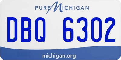 MI license plate DBQ6302