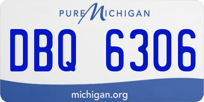 MI license plate DBQ6306