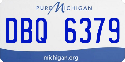MI license plate DBQ6379