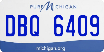 MI license plate DBQ6409