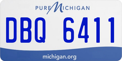 MI license plate DBQ6411