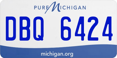 MI license plate DBQ6424