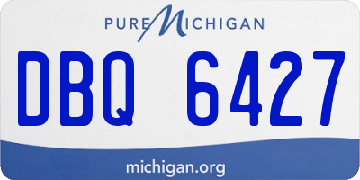 MI license plate DBQ6427