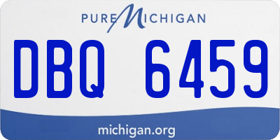 MI license plate DBQ6459