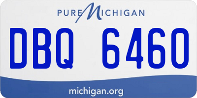 MI license plate DBQ6460