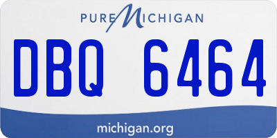 MI license plate DBQ6464