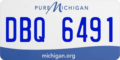 MI license plate DBQ6491