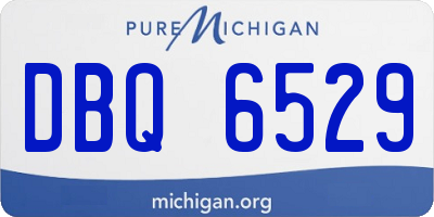 MI license plate DBQ6529